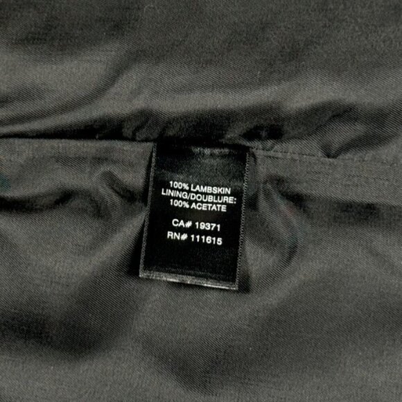 NWT Black Lambskin Leather Mini Skirt Sz.6 Side Zip Robert Rodriguez 90s Y2K - Picture 9 of 13